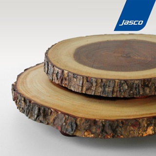 Jasco ถาดไม้กลม Natural Wooden Serving Board