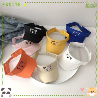 Nextth หมวกบังแดด ระบายอากาศ ลายการ์ตูนหมี ปรับได้ สําหรับเด็กผู้ชาย และเด็กผู้หญิง