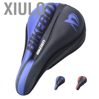 Xiulo Bike Seat Cushion Breathable Fiber Fabric Soft High Resilience Silicone Filling Thickened Saddle Cover