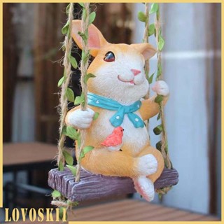 [Lovoski1] รูปปั้นสัตว์น่ารัก สําหรับแขวนตกแต่งบ้าน สวน