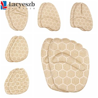 Lacyeszb แผ่นรองพื้นรองเท้า แบบครึ่งหลา สบาย รองรับส่วนหน้า เท้า แผ่นรองเท้า ล้างทําความสะอาดได้ กันลื่น เบาะรองรองเท้า ป้องกันการขัดถู เท้าแทรก เบาะรองนั่ง ผู้หญิง / สุภาพสตรี