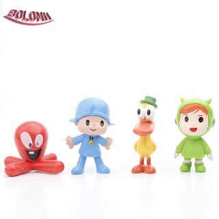 Bo 7 ชิ้น / เซต POCOYO ฟิกเกอร์ อะนิเมะ, ช้างนก POCOYO ของเล่น ตุ๊กตา PVC, ฟิกเกอร์อะนิเมะ โมเดลเป็ด PVC POCOYO เครื่องประดับโต๊ะ คอลเลกชัน ฟิกเกอร์