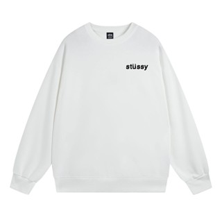 Stussy - เสื้อกันหนาว คอกลม พิมพ์ลายไอศกรีม แฟชั่น อเนกประสงค์ สําหรับผู้ชาย และผู้หญิง