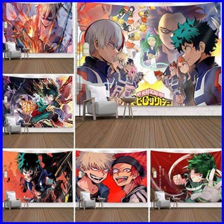 Gp1 โปสเตอร์ผ้าพื้นหลัง ลาย My Hero Academia Midoriya Izuku Bakugou Katsuki สําหรับแขวนตกแต่งห้องนอน