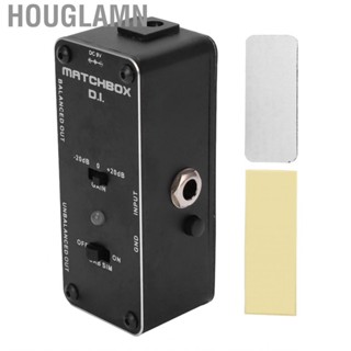 Houglamn DI Effect Pedal Black Multifun Electrical Guitar Bass Pedals XLR Interface