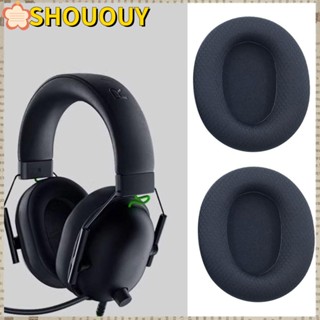 Shououy แผ่นครอบหูฟัง แบบนิ่ม สําหรับ Razer BlackShark V2 V2SE 1 คู่