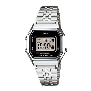 CASIO นาฬิกาข้อมือ CASIO รุ่น LA680WA-1DF วัสดุสเตนเลสสตีล สีดำ