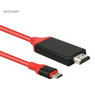 Instylelady DOONJIEY 4K Type C to HDMI-compatible AV อะแดปเตอร์สายเคเบิ้ล สําหรับ Samsung Galaxy S8 S9+ Note 10