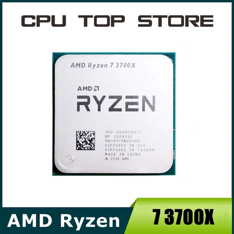 ใช้ AMD Ryzen 7 3700X R7 3700X 3.6GHz แปด-Core Sixteen-Thread CPU โปรเซสเซอร์ 65W 7NM L3 = 32M 100-0
