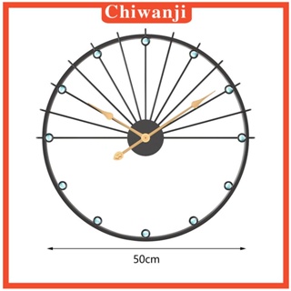 [Chiwanji] นาฬิกาแขวนผนัง ทรงกลม เสียงเงียบ สําหรับตกแต่งบ้าน ห้องนั่งเล่น ออฟฟิศ
