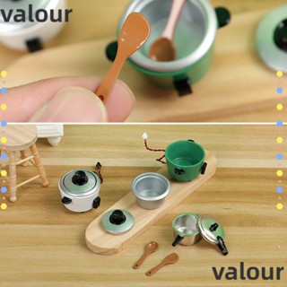 Valour ชุดช้อน ส้อม ไม้พาย ขนาดเล็ก 1:12 อุปกรณ์เสริม สําหรับตุ๊กตา