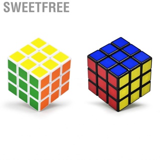 Sweetfree Stickerless Puzzles Toys  3 X Puzzle Game Round Corner Cutting  Cultivation Solid Structure Bright Color for Home Professionals