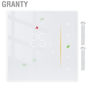 Granty Smart Temperature Controller  IP20 Protection Thermostat White with Screw for Offices