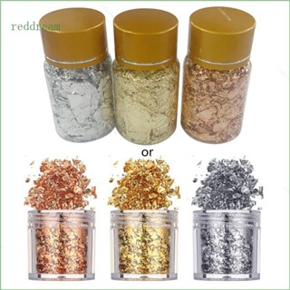 Redd กระดาษฟอยล์สีทอง สีเงิน แพลตตินัม สําหรับตกแต่งเล็บ