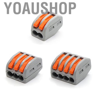 Yoaushop 20Pcs Quick Connect Terminal Connector Great Electrical Conductivity Flexible Hard Split Wire