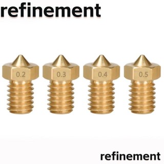 Refinement หัวฉีดทองเหลือง ทนทาน ความแม่นยําสูง อุปกรณ์เสริม สําหรับเครื่องพิมพ์ 15 ชิ้น