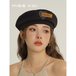 Misskoi [พร้อมส่ง] หมวกเบเร่ต์น่ารัก ขนาดเล็ก เข้ากับทุกการแต่งกาย สําหรับผู้หญิง