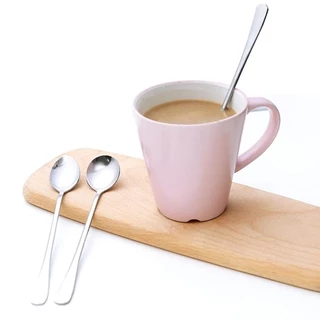 【สินค้าขายดี】ช้อนสเตนเลส ด้ามจับยาว สําหรับตักซุป กาแฟ ชา อาหารค่ํา 1 ชิ้น