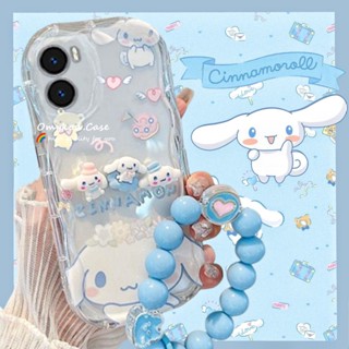 เคสโทรศัพท์มือถือแบบนิ่ม ลายการ์ตูนสุนัขแฮปปี้ พร้อมสายโซ่คล้อง สําหรับ Samsung A14 A13 A12 A53 A52 A51 A04 A03S A22 A23 A24 A32 A33 A34 A50 A30 A50S A54