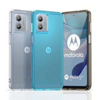 เคสโทรศัพท์มือถือ TPU นิ่ม แบบใส กันกระแทก สีแคนดี้ สําหรับ Motorola Moto G53 5G