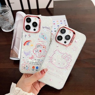 เคสโทรศัพท์มือถือ กันกระแทก ลายเฮลโลคิตตี้ แฟชั่น สําหรับ iPhone15 14Pro 13 12 11 Pro Max