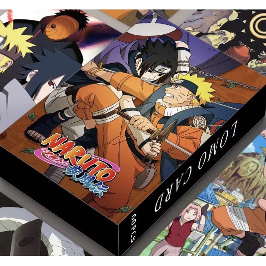 NARUTO Lomo Card Hokage Uzumaki Naruto Uchiha Sasuke Photocard 60 ชิ้น ต่อกล่อง