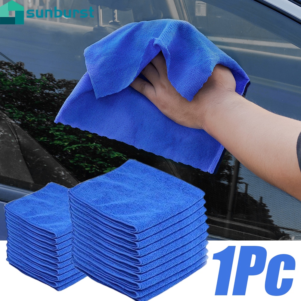 ผ้าขนหนูไมโครไฟเบอร์ แบบแห้งเร็ว แบบพกพา ใช้ซ้ําได้ สําหรับทําความสะอาดรถยนต์ รถจักรยานยนต์ ในครัวเรือน