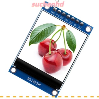 Suchenhd TFT โมดูลหน้าจอ LCD 1.3 นิ้ว IPS 65K ประสิทธิภาพสูง พร้อม SPI อินเตอร์เฟส ST7789 IC ไดรเวอร์ 3.3V 240x240 DIY