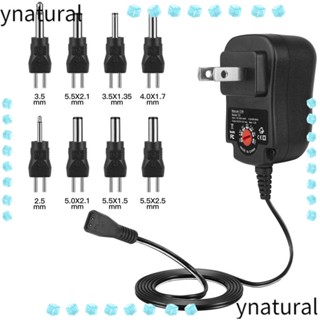 Ynatural อะแดปเตอร์ชาร์จ 3-12V AC เป็นปลั๊ก DC แบบพกพา