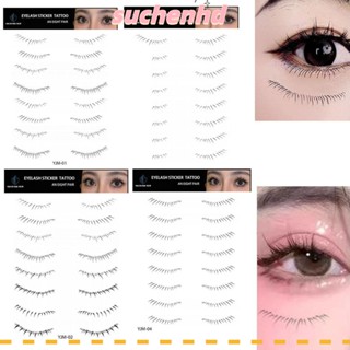 Suchenhd สติกเกอร์รอยสักขนตาล่าง, สติกเกอร์ขนตาปลอม DIY ธรรมชาติ, สติกเกอร์ต่อขนตาปลอม กันน้ํา 8 คู่