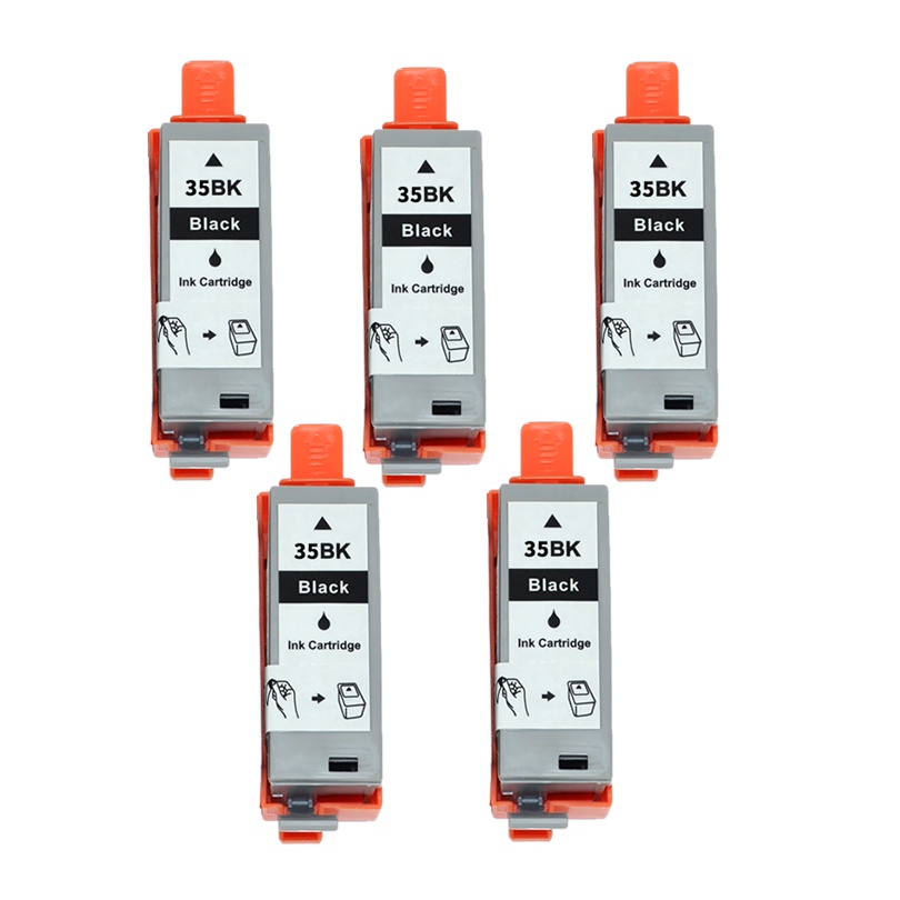 5pcs Black Compatible Ink Cartridges For Canon PGI35 PGI-35 PGI 35 For Canon Pixma IP100B IP100 IP10