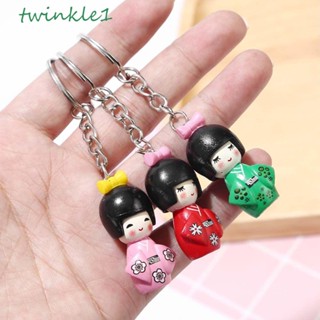 Twinkle1 พวงกุญแจพลาสติก จี้รูปปั้นการ์ตูนอนิเมะญี่ปุ่น สุ่มสี สําหรับตกแต่ง