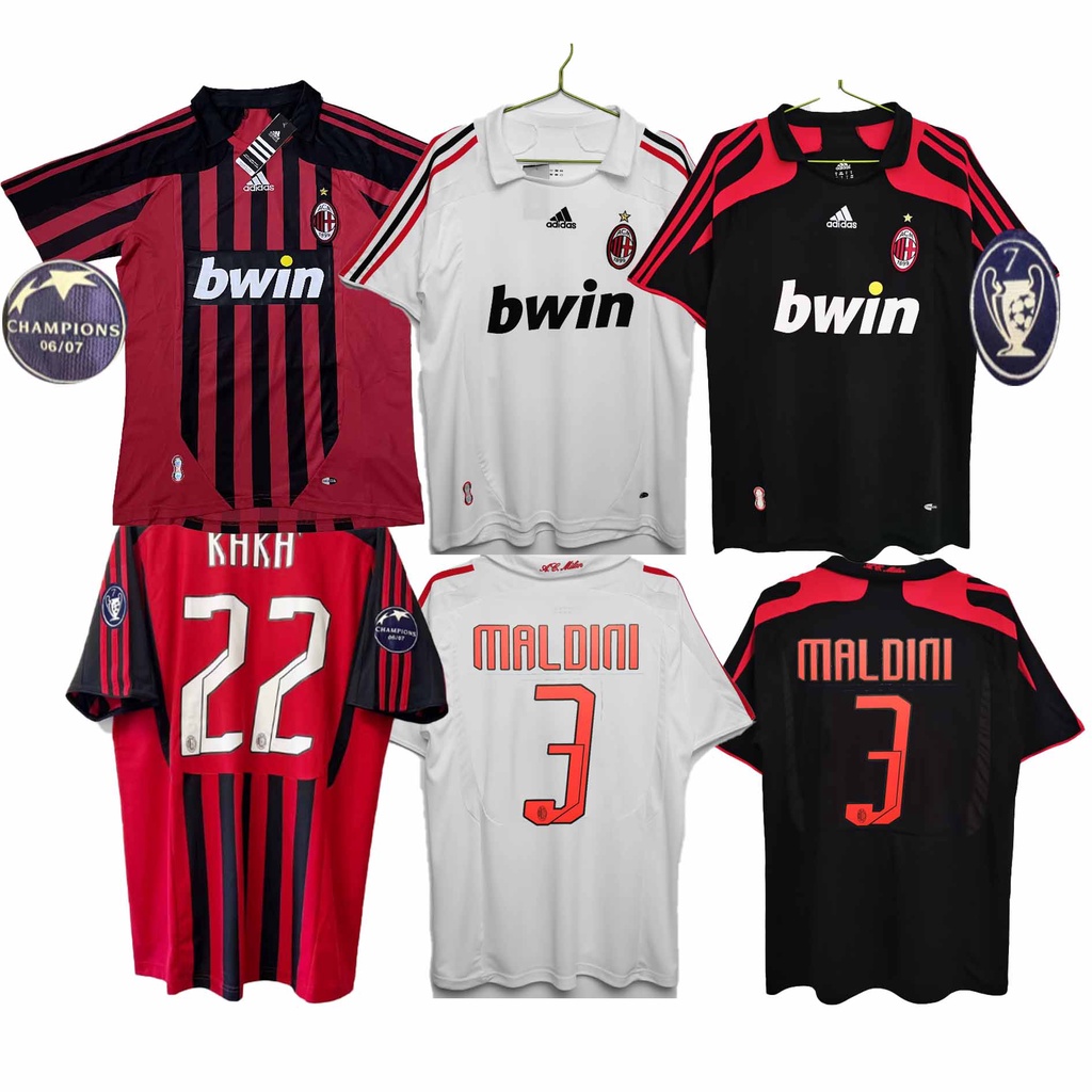 [Retro Issue] 0708 AC milan Inzaghi Maldini KAKA เสื้อฟุตบอล เสื้อฟุตบอลแมน