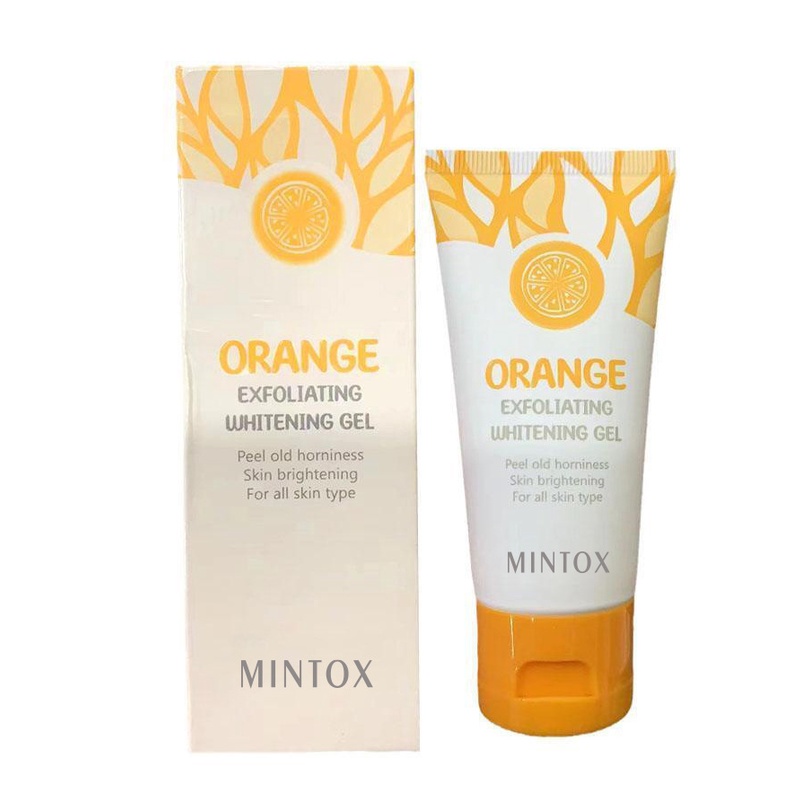 Orange Body Lotion Scrub Exfoliating Gel Facial Body Facial Scrub ทําความสะอาดผิว
