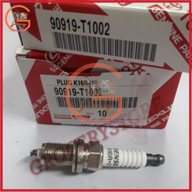 (1ชุด) SPARK PLUG VIOS NCP93 NCP150 NCP42 ALTIS ZZE122 ZZE142 WISH ZNE10 TOYOTA DENSO 90919-T1002 (K