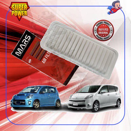 MARS PERFORMANCE- ไส้กรองอากาศเครื่องยนต์ TOYOTA PASSO K3 1.3 QNC10/TOYOTA PASSO SETTE 3SZ M502 M512