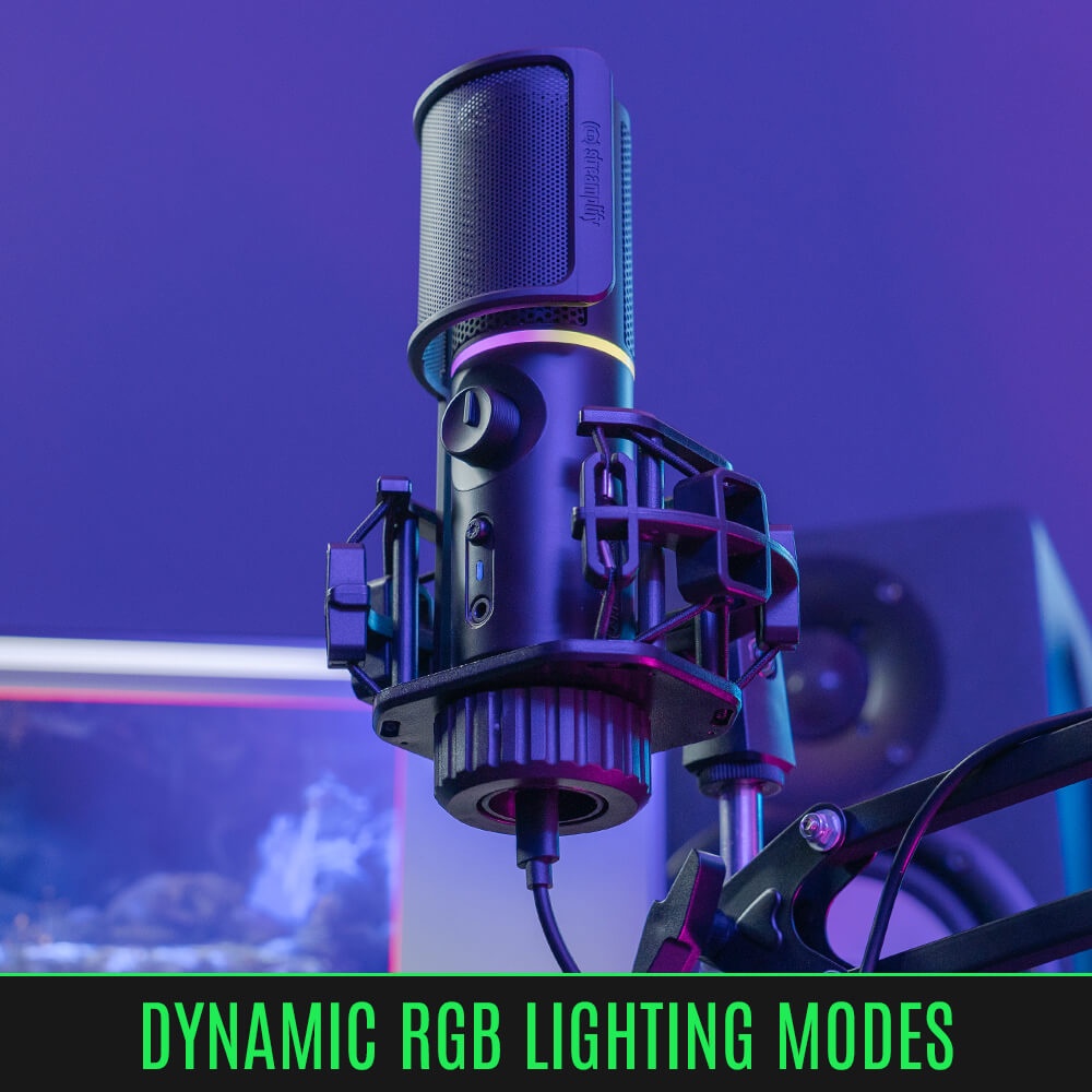 ไมโครโฟน Streamplify Microphone RGB With Mounting Arm ประกันศูนย์ไทย