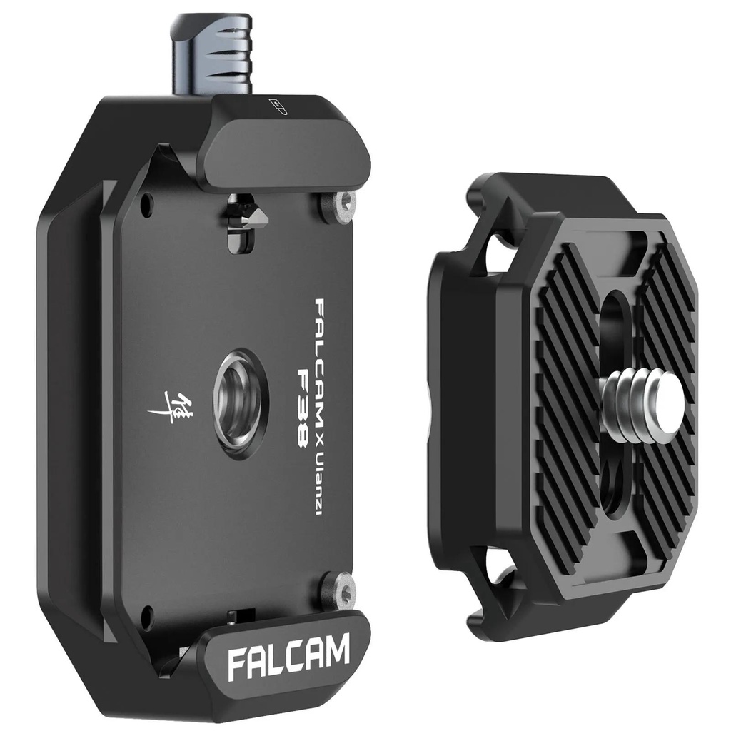 FALCAM F38 ระบบแผ่นปลดเร็วพร้อมฐานแบบปลดเร็วและแผ่นปลดเร็วสําหรับหัวขาตั้งกล้อง 15 กก. Load Capaciy