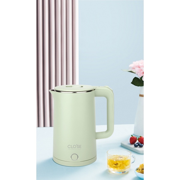 GlobalHouse CLOSE กาต้มนํ้าไฟฟ้า 1500w ความจุ 2.3ลิตร DFYS616-GR สีเขียว สินค้าของแท้คุณภาพดี
