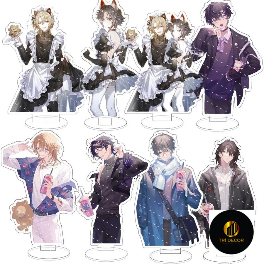 Standee รุ่น Luxiem Rainbow Vtuber Clubs Nijisanji Vox SHU MYSTA IKE LUCA Shoto Study มุมอุปกรณ์ตกแต