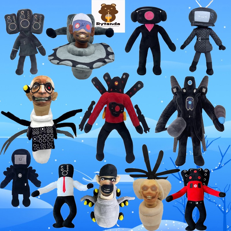 Rytanda Skibidi Toilet plush toy ห้องน้ำ Speakerman bosses Skibidi Toilet