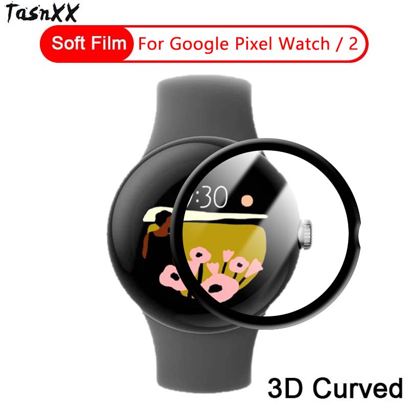 ฟิล์มกระจกนิรภัยกันรอยหน้าจอ 3D นิ่ม ยืดหยุ่น บางพิเศษ สําหรับ Google Pixel Watch 2 SmartWatch 1 2 3 5 ชิ้น