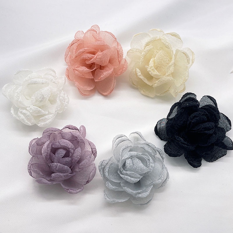 ดอกไม้ผ้าไหม ผ้าชีฟอง แฮนด์เมด DIY สําหรับตกแต่งผนัง งานแต่งงาน รถยนต์
