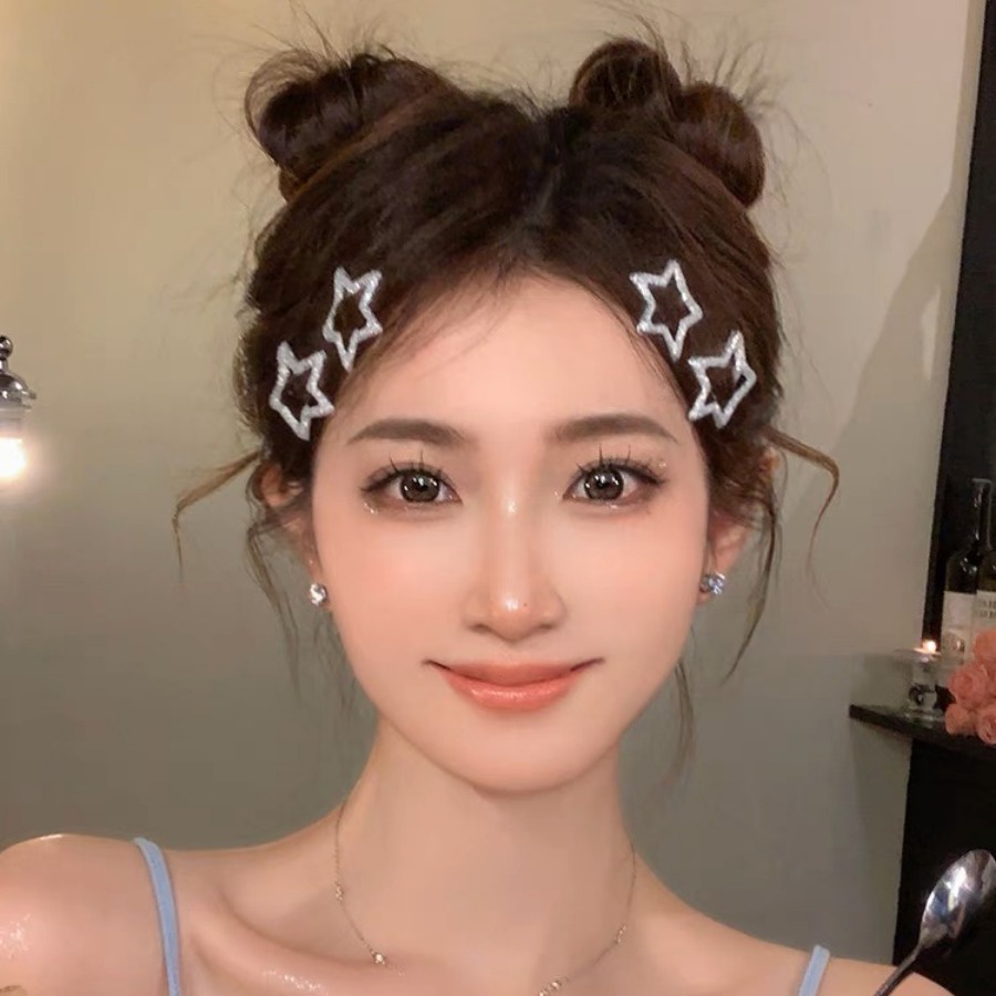10 ชิ้น/เซ็ตเลื่อมดาวห้าแฉกกิ๊บสาวน่ารักกิ๊บติดผมไม่มีรอยต่อคลิปหน้าม้าเครื่องประดับผมแฟชั่น ราคา ถูกที่สุด ดีลบีเคเค แกลเลอรีภาพที่ 3