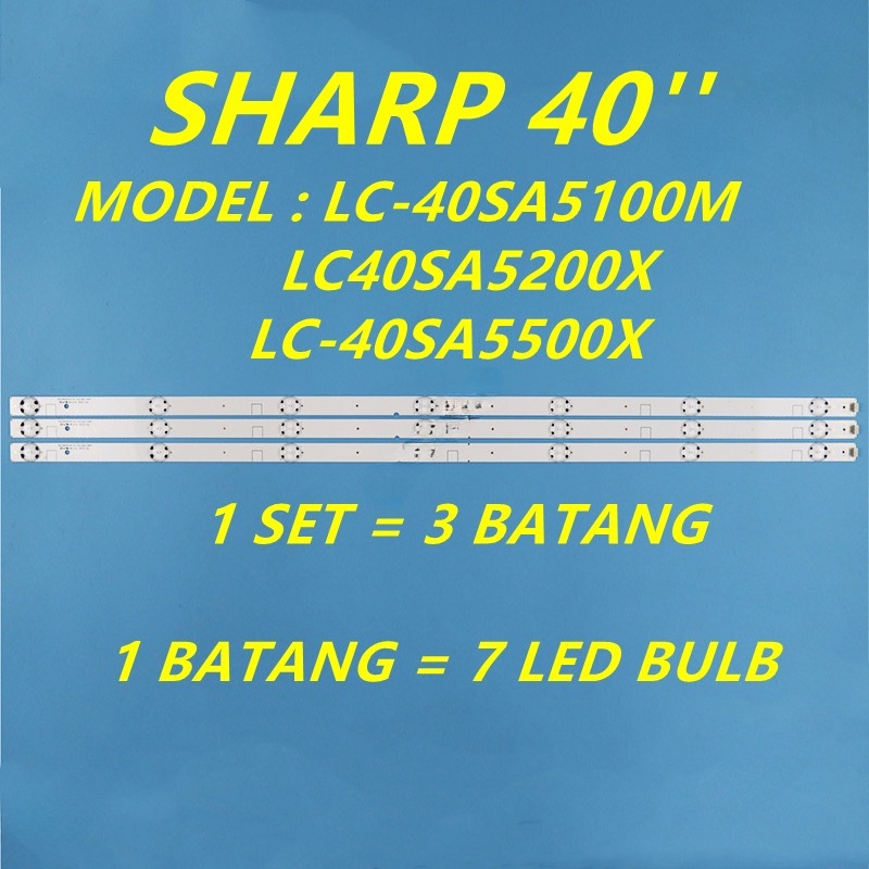 ใหม่ LC-40SA5100M led TV backlight LC-40SA5200X sharp 40 นิ้ว LC-40SA5500X lc40sa5200 LC-40SA5100 3 