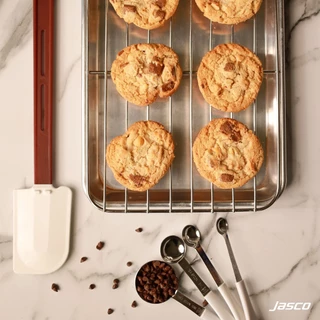 Jasco ไม้พายทนความร้อน, แบบแบน ด้ามแดง High Heat Spatulas, Flat shape