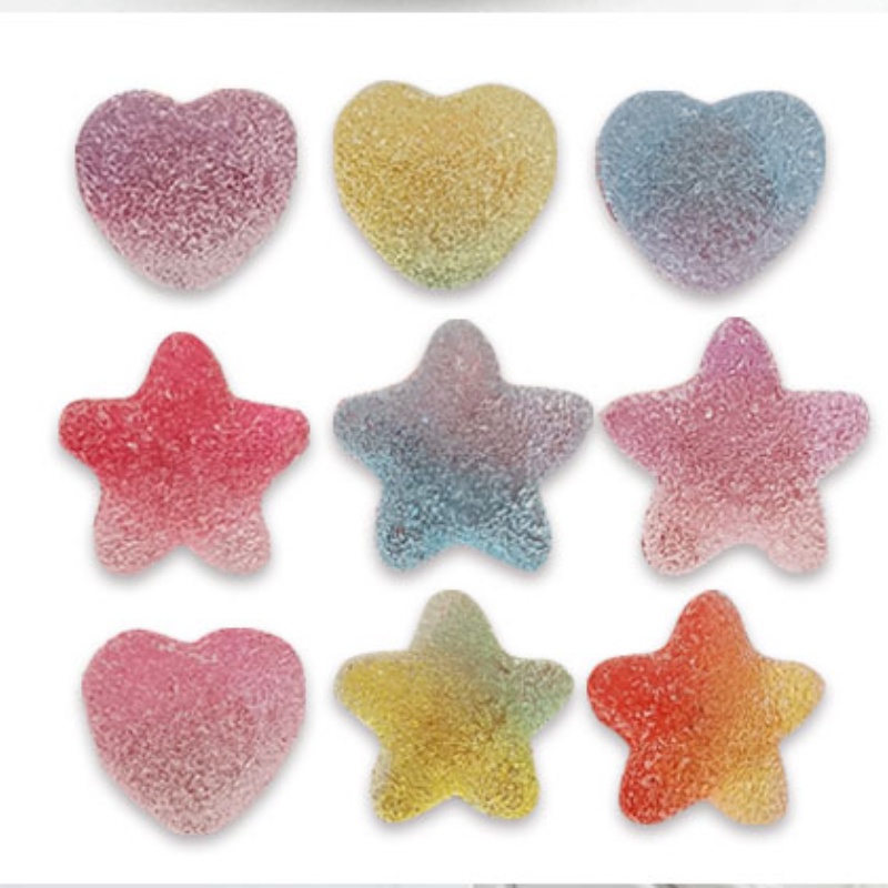 น่ารัก Star Candy Jbitz สําหรับการออกแบบน้ําตาล Jibits Charm Gummy Jibbits designks รองเท้าผู้หญิงอุ