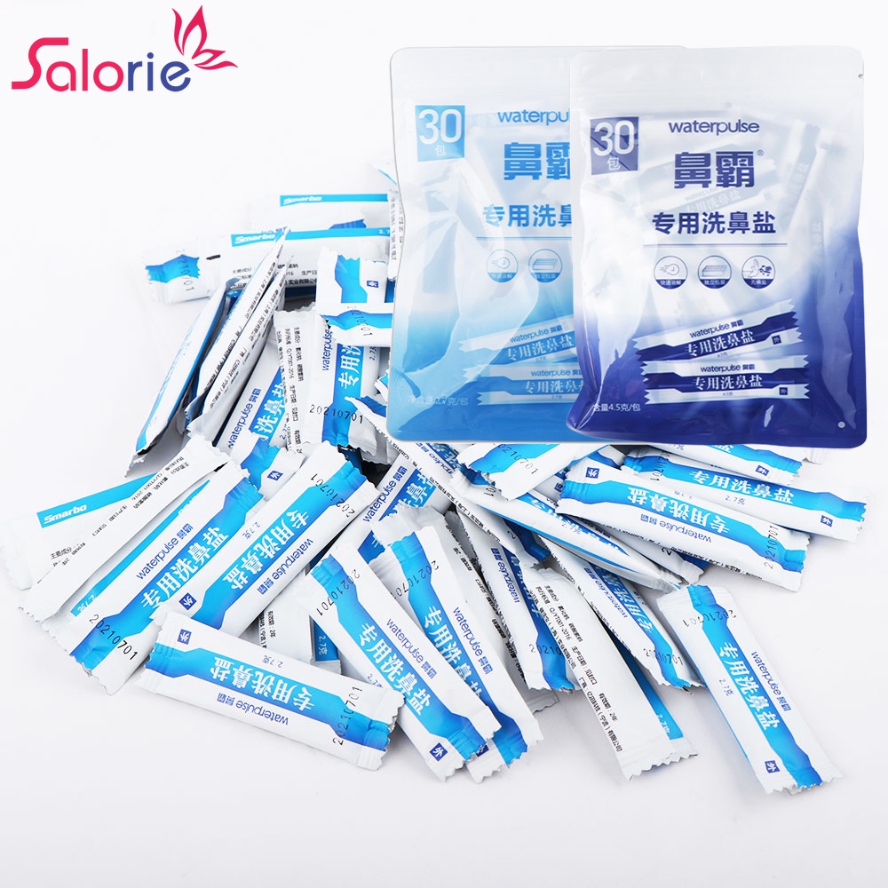 Salorie เกลือล้างจมูก 2.25 กรัม 2.7 กรัม 4.5 กรัม สําหรับเด็ก และผู้ใหญ่ 30 60 ชิ้น
