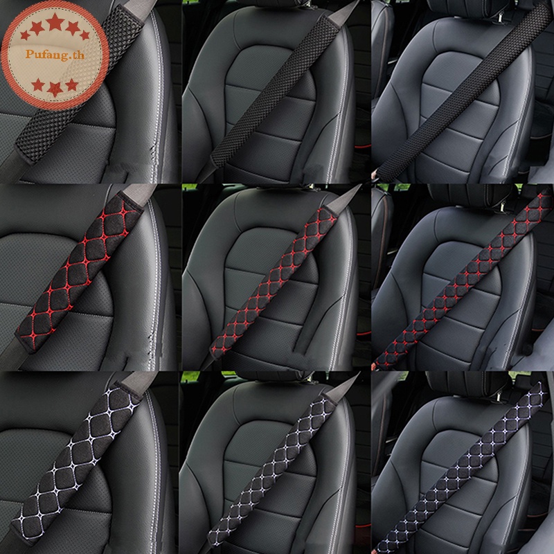 Pufang ปลอกหุ้มสายเข็มขัดนิรภัย ยาว 30 ซม. 50 ซม. 75 ซม. สําหรับรถยนต์ รถบรรทุก