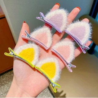 บ้านพลู🏠 กิ๊บติดผม กิ๊บ หูแมว น่ารัก สีสวย สดใส สำหรับเด็ก แพ็ก 2 ชิ้น